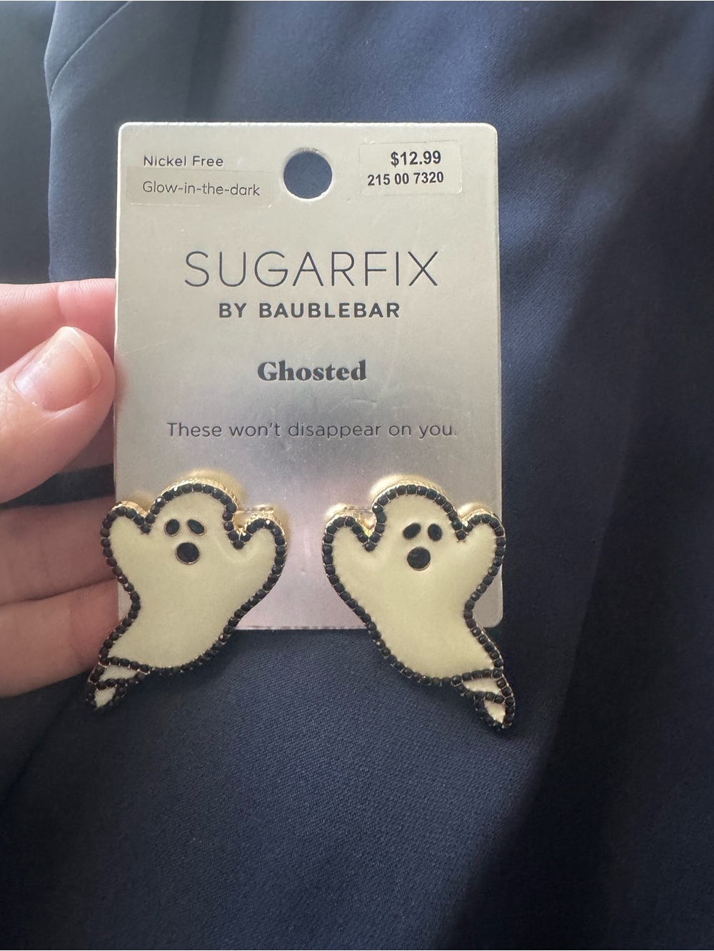 BaubleBar Ghosted Glow-In-The-Dark Ghost Stud Earrings